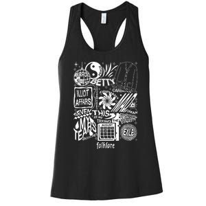 Folklore Tracklist Ts Women's Racerback Tank