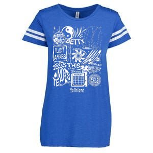 Folklore Tracklist Ts Enza Ladies Jersey Football T-Shirt