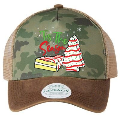 Funny Tis The Season Design Christmas Tree Cakes Debbie Legacy Tie Dye Trucker Hat