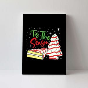 Funny Tis The Season Design Christmas Tree Cakes Debbie Canvas