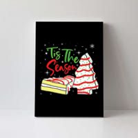 Funny Tis The Season Design Christmas Tree Cakes Debbie Canvas