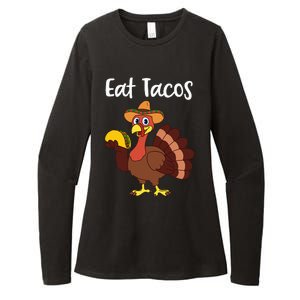 Funny Thanksgiving Turkey Day Eat Tacos Womens CVC Long Sleeve Shirt