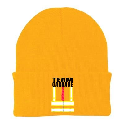 Funny Trash Truck Trump Orange Vest Make Garbage Great Again Gift Knit Cap Winter Beanie