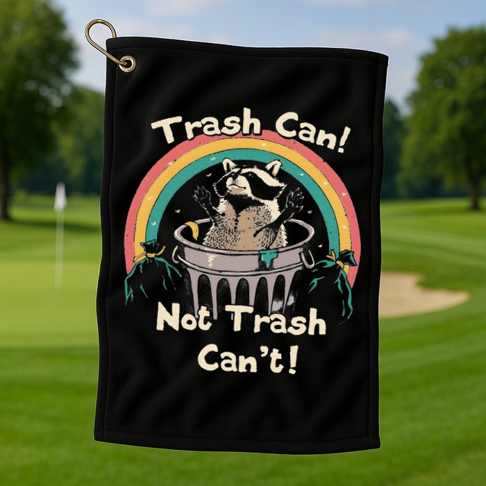 Funny Trash Talker Trash Can Not Trash Cant Golf Towel