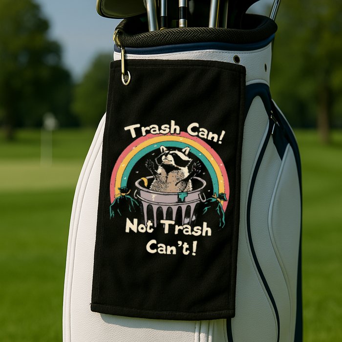Funny Trash Talker Trash Can Not Trash Cant Golf Towel