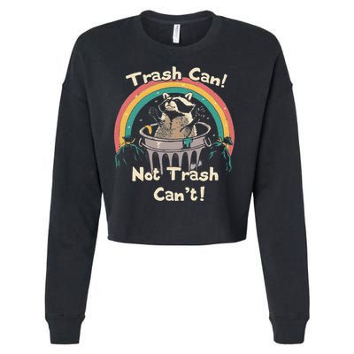 Funny Trash Talker Trash Can Not Trash Cant Cropped Pullover Crew