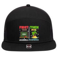 First Teach Then Beach I Am Earning A Summerbreak 7 Panel Mesh Trucker Snapback Hat