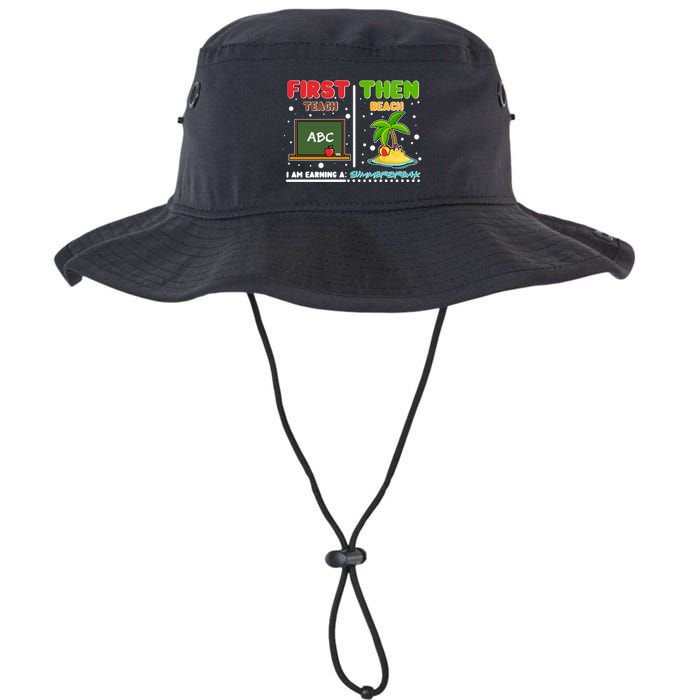 First Teach Then Beach I Am Earning A Summerbreak Bucket Hat
