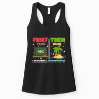 First Teach Then Beach I Am Earning A Summerbreak Womens Tank Top