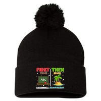 First Teach Then Beach I Am Earning A Summerbreak Pom Pom 12in Knit Beanie