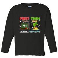 First Teach Then Beach I Am Earning A Summerbreak Toddler Long Sleeve Shirt