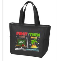 First Teach Then Beach I Am Earning A Summerbreak Zip Tote Bag