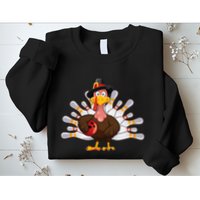 Funny Thanksgiving Turkey Bowling Pin Matching Team Sweatshirt