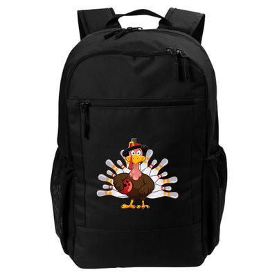 Funny Thanksgiving Turkey Bowling Pin Matching Team Backpack