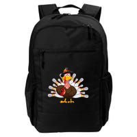 Funny Thanksgiving Turkey Bowling Pin Matching Team Backpack