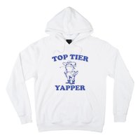 Funny Top Tier Yapper Funny Meme Cowboy Frog Yapping Quote Hoodie