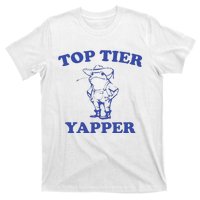 Funny Top Tier Yapper Funny Meme Cowboy Frog Yapping Quote T-Shirt