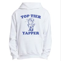 Funny Top Tier Yapper Funny Meme Cowboy Frog Yapping Quote Urban Pullover Hoodie