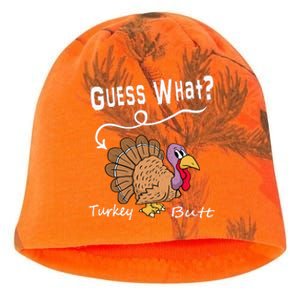 Funny Thanksgiving Turkey Gift Guess What Turkey Butt! Kati - Camo Knit Beanie