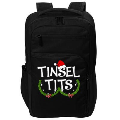 Funny Tinsel Tits Matching Jingle Balls Christmas Couples Impact Tech Backpack