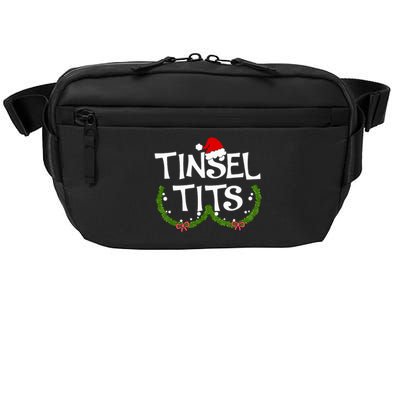 Funny Tinsel Tits Matching Jingle Balls Christmas Couples Crossbody Pack