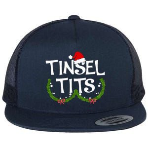 Funny Tinsel Tits Matching Jingle Balls Christmas Couples Flat Bill Trucker Hat