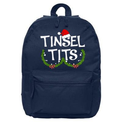 Funny Tinsel Tits Matching Jingle Balls Christmas Couples 16 in Basic Backpack