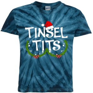 Funny Tinsel Tits Matching Jingle Balls Christmas Couples Kids Tie-Dye T-Shirt