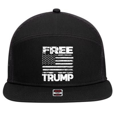 Free Trump Take America Back For President 2024 Trump 24 Usa 7 Panel Mesh Trucker Snapback Hat