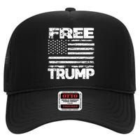 Free Trump Take America Back For President 2024 Trump 24 Usa High Crown Mesh Back Trucker Hat