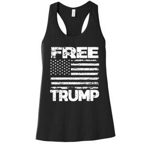 Free Trump Take America Back For President 2024 Trump 24 Usa Women's Racerback Tank