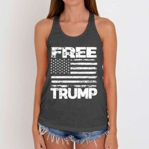 Free Trump Take America Back For President 2024 Trump 24 Usa Women's Knotted Racerback Tank