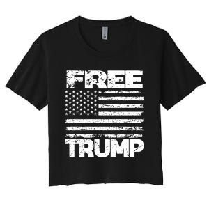 Free Trump Take America Back For President 2024 Trump 24 Usa Women's Crop Top Tee