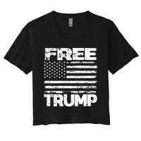 Free Trump Take America Back For President 2024 Trump 24 Usa Women's Crop Top Tee