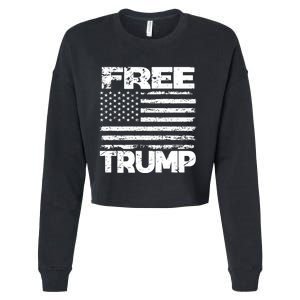 Free Trump Take America Back For President 2024 Trump 24 Usa Cropped Pullover Crew