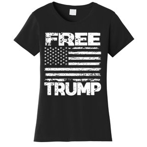 Free Trump Take America Back For President 2024 Trump 24 Usa Women's T-Shirt