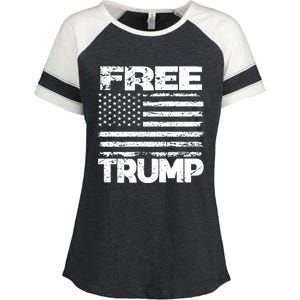 Free Trump Take America Back For President 2024 Trump 24 Usa Enza Ladies Jersey Colorblock Tee