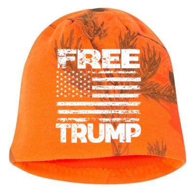 Free Trump Take America Back For President 2024 Trump 24 Usa Kati - Camo Knit Beanie