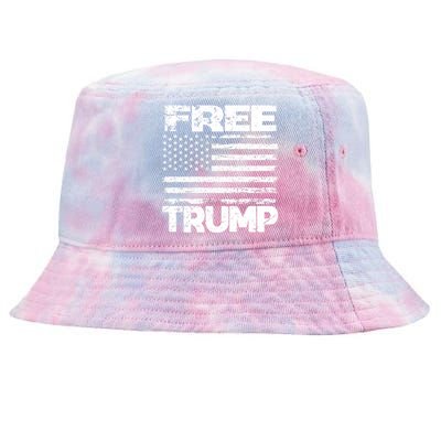 Free Trump Take America Back For President 2024 Trump 24 Usa Tie-Dyed Bucket Hat