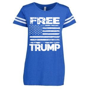 Free Trump Take America Back For President 2024 Trump 24 Usa Enza Ladies Jersey Football T-Shirt