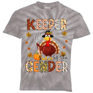 Funny Thanksgiving Turkey Gender Reveal Party Decoration Kids Tie-Dye T-Shirt