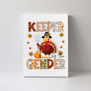 Funny Thanksgiving Turkey Gender Reveal Party Decoration Canvas