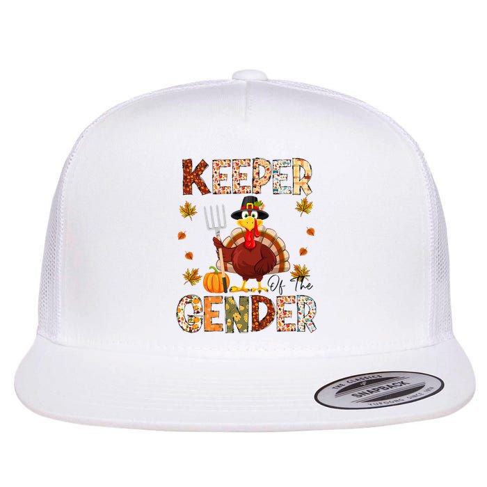 Funny Thanksgiving Turkey Gender Reveal Party Decoration Flat Bill Trucker Hat