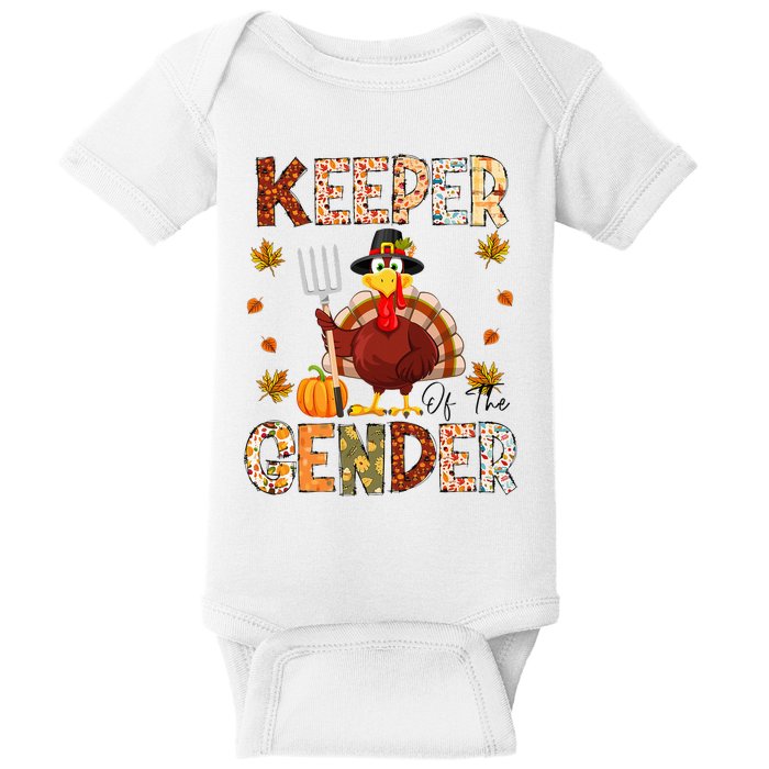 Funny Thanksgiving Turkey Gender Reveal Party Decoration Baby Bodysuit