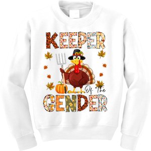 Funny Thanksgiving Turkey Gender Reveal Party Decoration Kids Sweatshirt