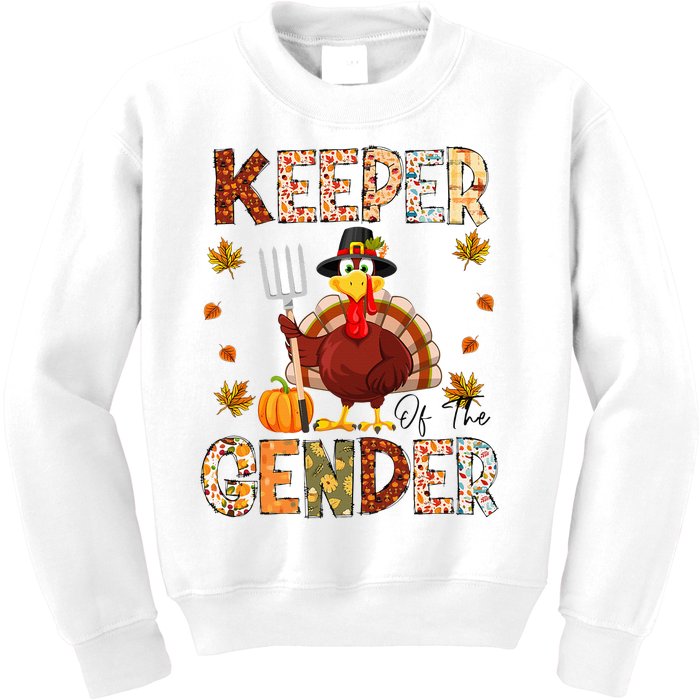 Funny Thanksgiving Turkey Gender Reveal Party Decoration Kids Sweatshirt