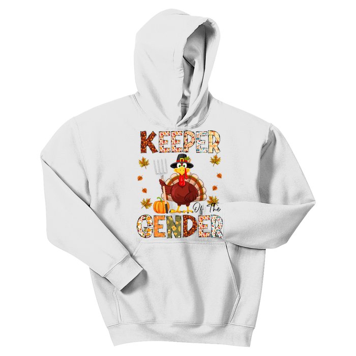 Funny Thanksgiving Turkey Gender Reveal Party Decoration Kids Hoodie