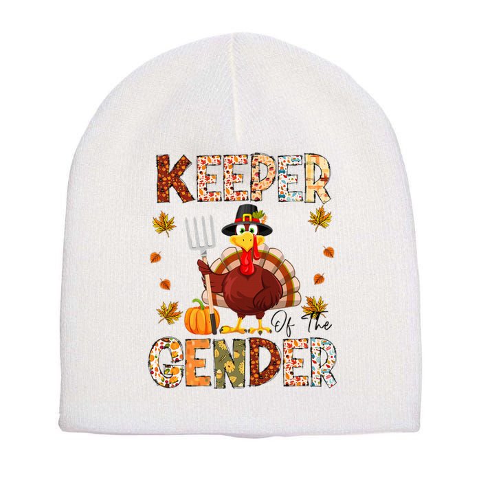 Funny Thanksgiving Turkey Gender Reveal Party Decoration Short Acrylic Beanie