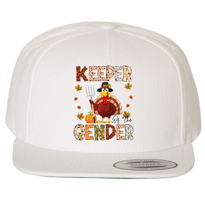 Funny Thanksgiving Turkey Gender Reveal Party Decoration Wool Snapback Cap