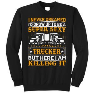 Funny Trucking Truck Drivers Dad Father’s Day Gifts Sweatshirt